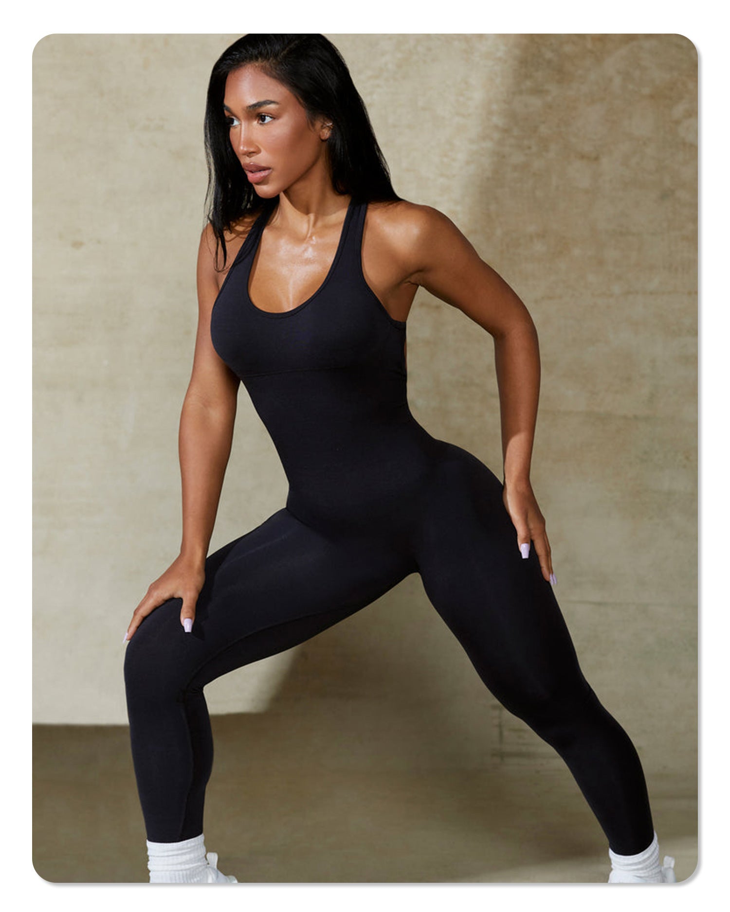 Seamless stretchy yoga outfit - Loopstar