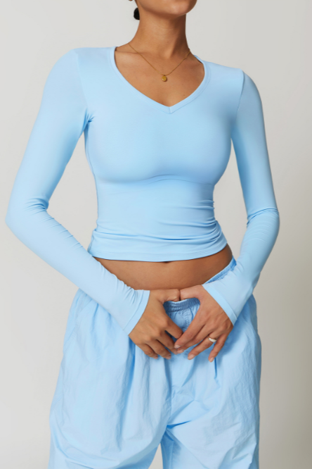 Brushed LongSleeve Yoga Tops - Loopstar