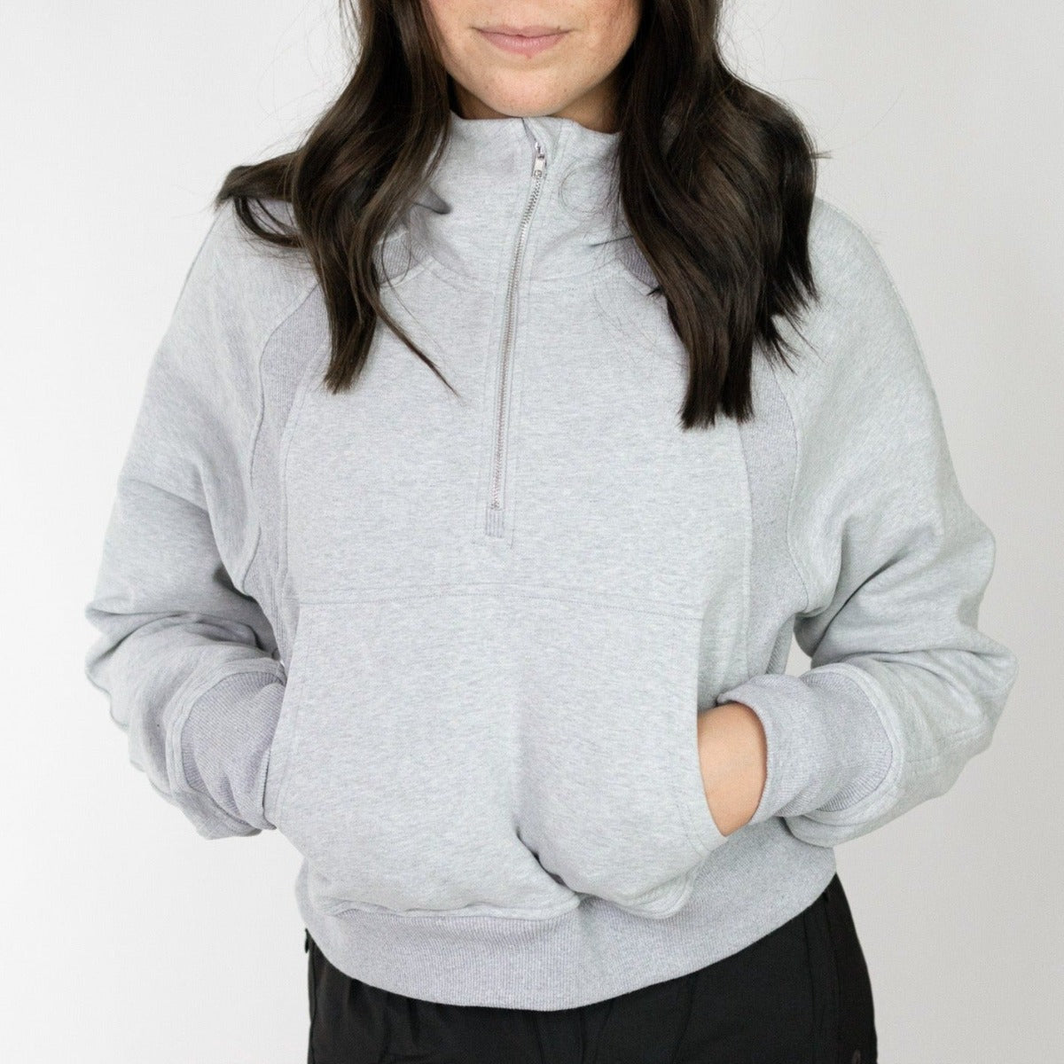 Cozy Up Funnel Neck 1/2 zip Hoodie - Loopstar