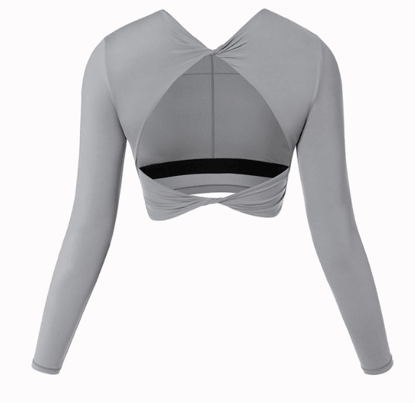 Form Fitting Back Flattering Yoga Top - Loopstar