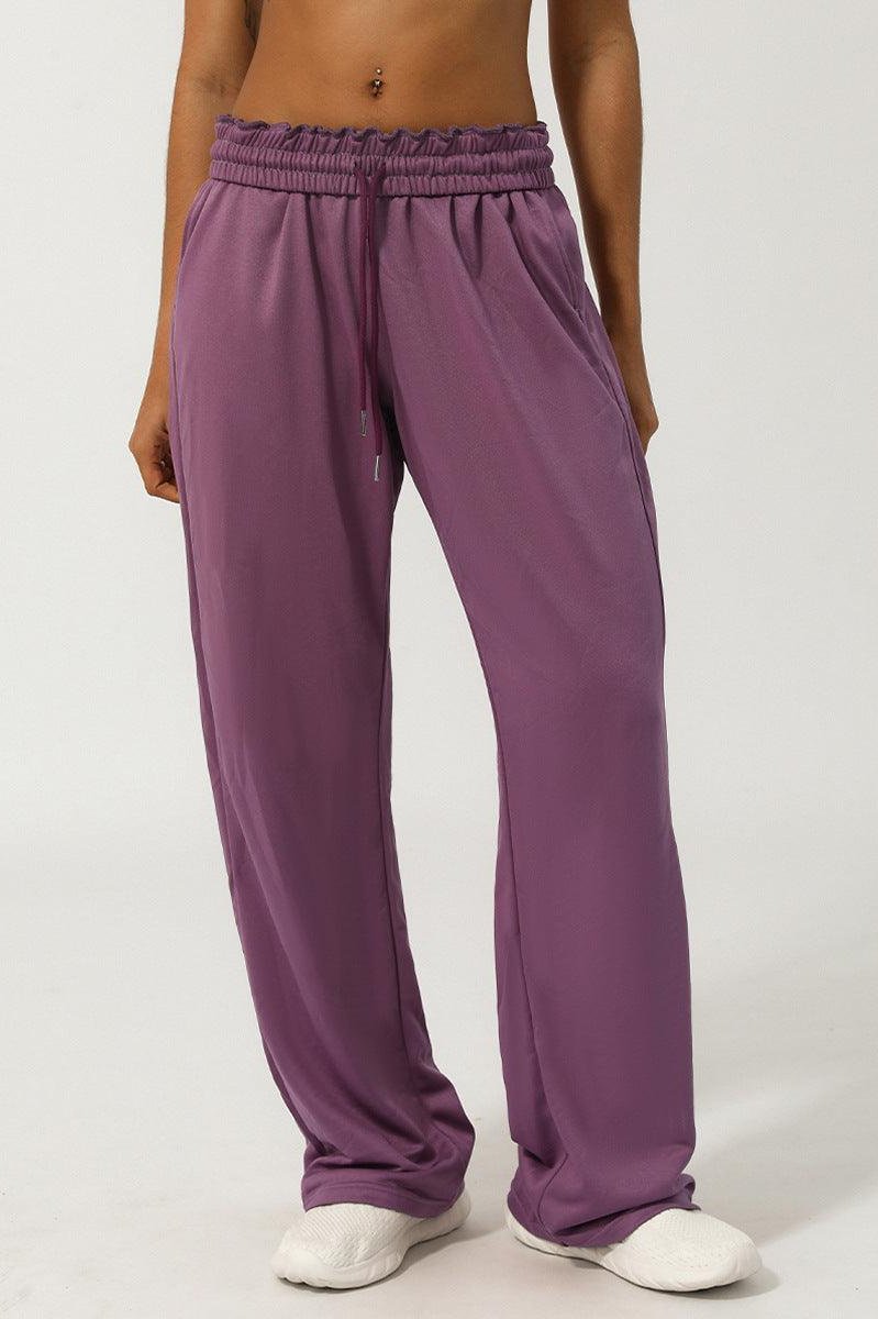 High Waist Ankle-Tied Track SweatPants - Loopstar