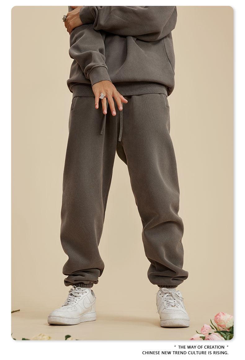 Solid Drawstring Waist Sweatpants - Loopstar