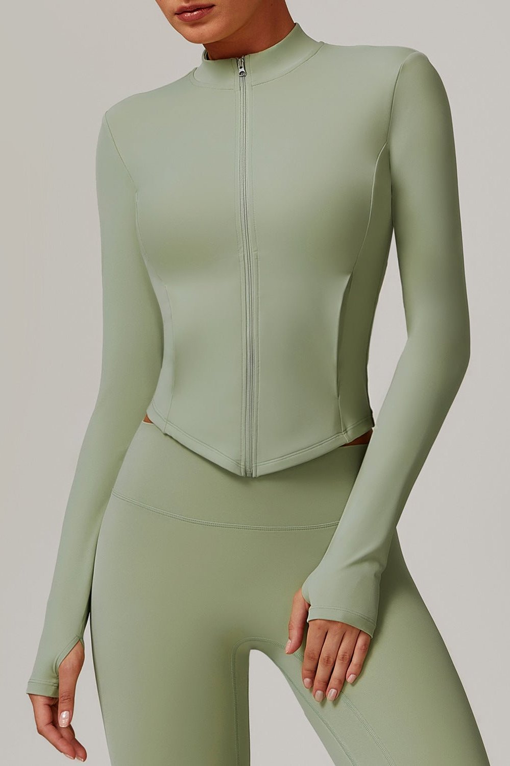 Stand Collar Yoga Jacket - Loopstar