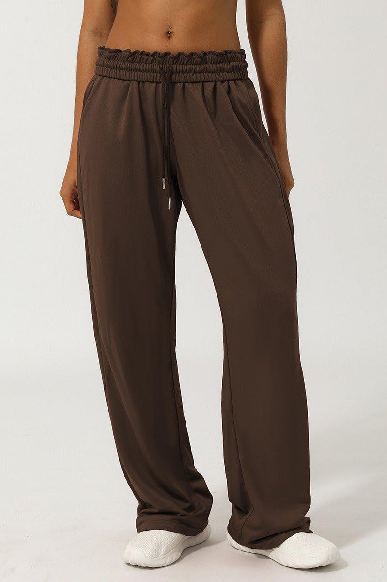 High Waist Ankle-Tied Track SweatPants - Loopstar